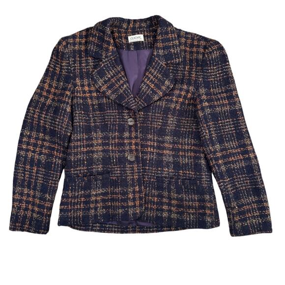 CLICHY Canada Wool Blend Blazer Jacket Officewear 8 - Picture 1 of 4